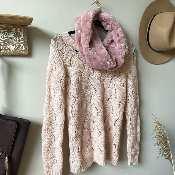 🍁🍂Baby pink fine knit sweater add - Picture 6 of 7